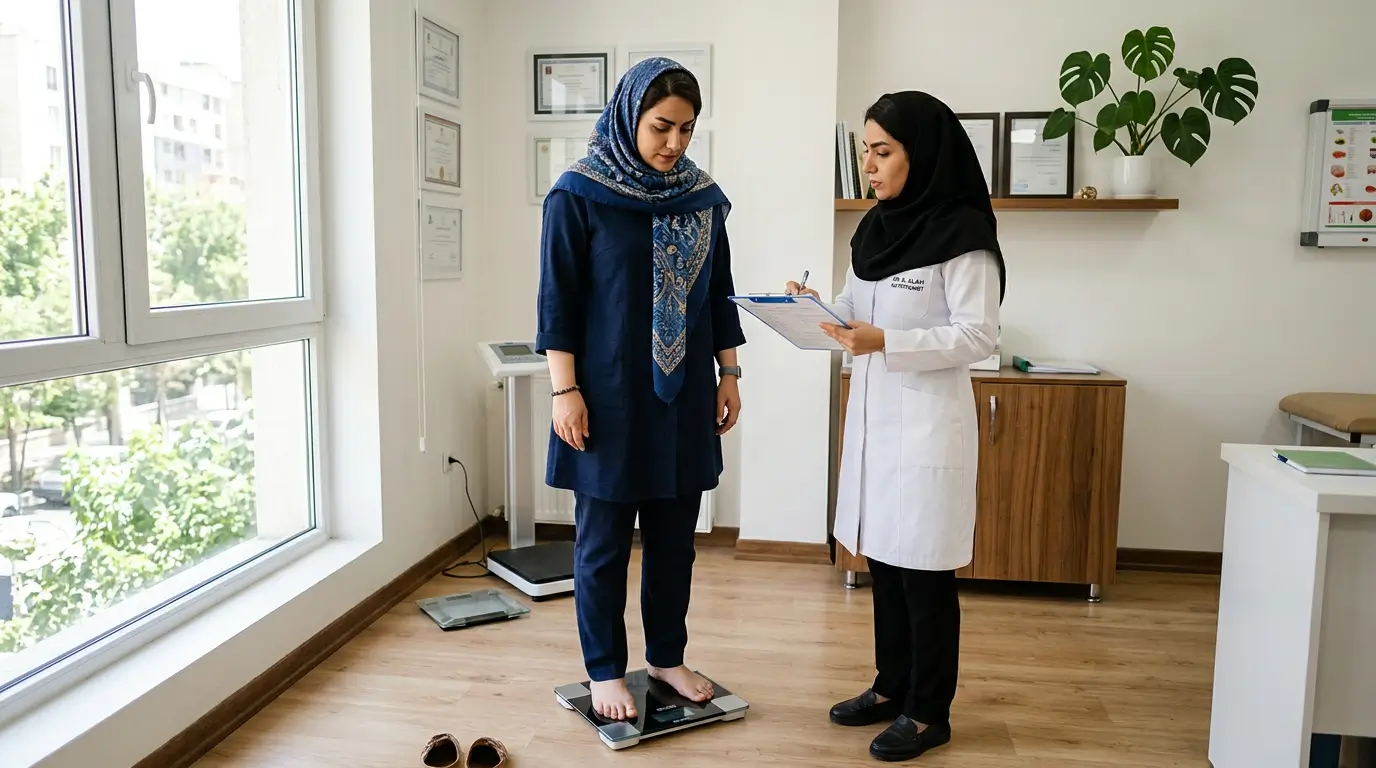 محاسبه BMI آنلاین با استفاده از ترازو و متر قد