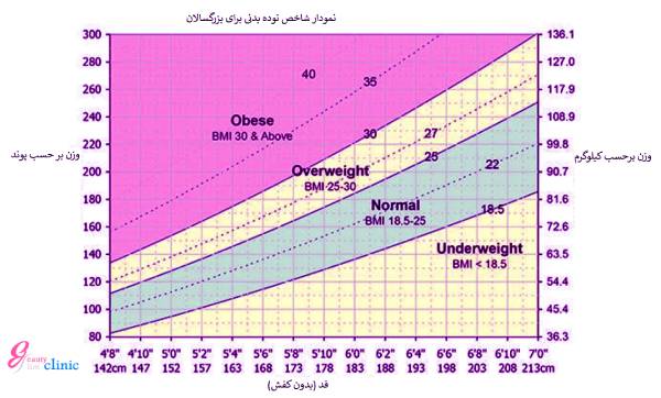 نمودار BMI