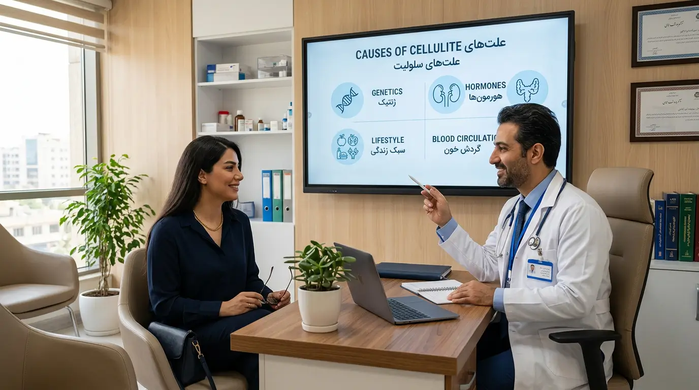 عوامل ایجاد سلولیت - اینفوگرافیک