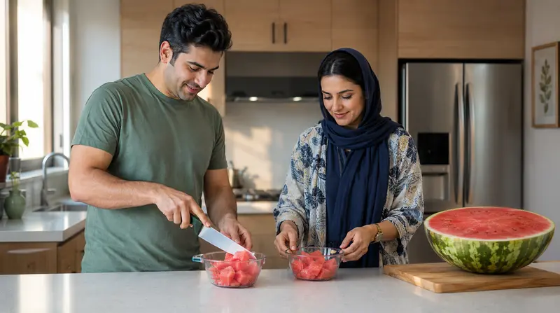 مقدار مناسب هندوانه برای لاغری و پیشگیری از نفخ