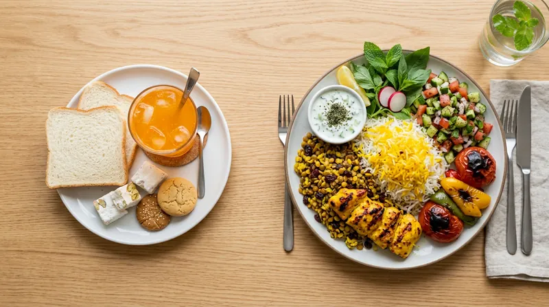 علت گرسنگی بعد از غذا؛ مقایسه کربوهیدرات ساده و وعده متعادل برای رفع گرسنگی مداوم