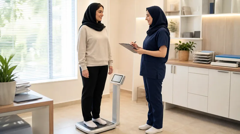 بررسی وزن و BMI بانوی ایرانی توسط متخصص برای انتخاب قرص اورژانسی بعد از عمل اسلیو