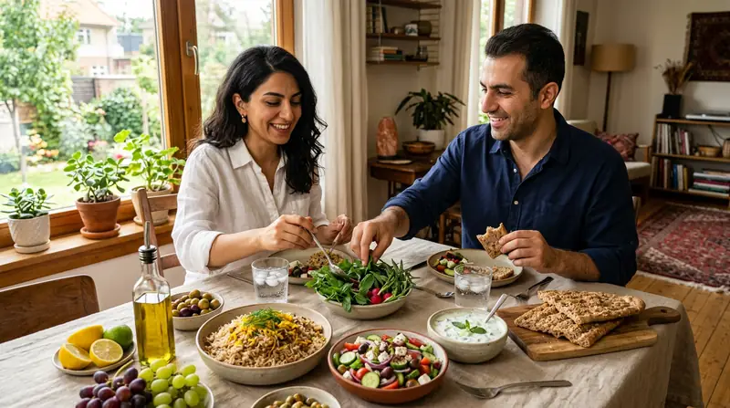 برای دفع سنگ کیسه صفرا چه بخوریم میوه سبزی و غلات کامل روی میز ایرانی