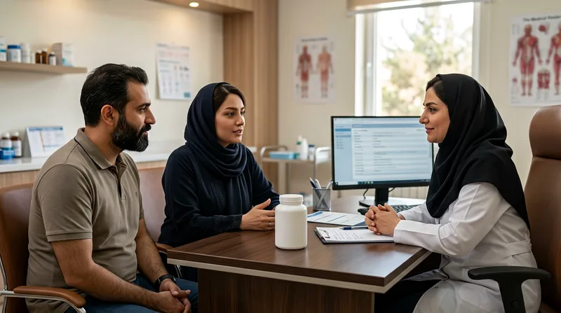 عوارض پودر اسپیرولینا و گفت و گوی پزشک ایرانی با مراجعه کننده درباره علائم حساسیت