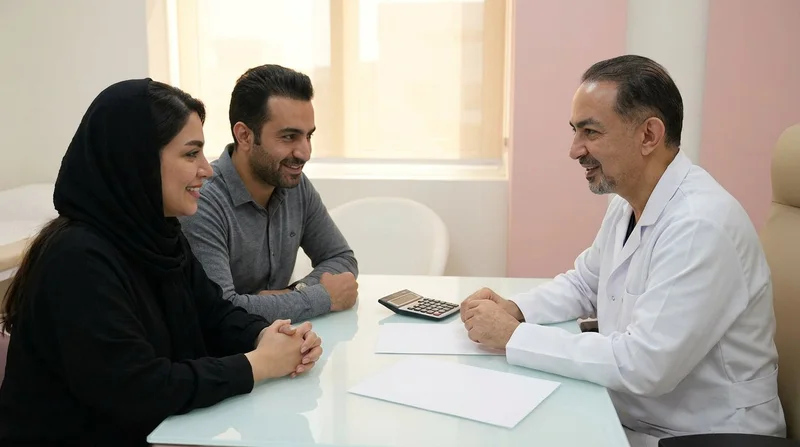 مشاوره دکتر سعید سینا درباره وام و پرداخت اقساطی هزینه جراحی اسلیو معده با زوج بیمار
